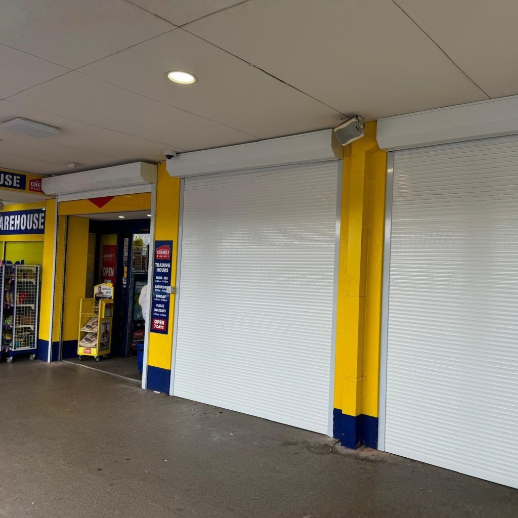 Image of Roller Shutters Installed at Chemist Warehouse
